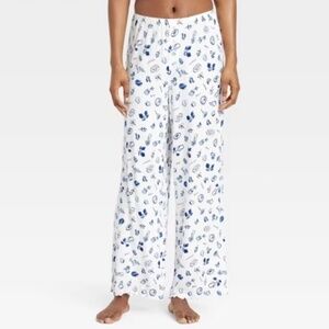 NWT Colsie for Target White and Blue Pajama Bottoms Size S